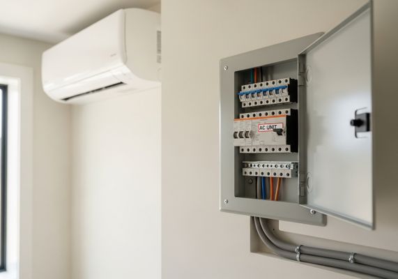 Electrical panel and air conditioner unit