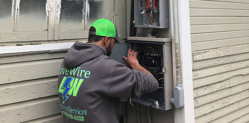 Employee of LiveWire Electrical Services