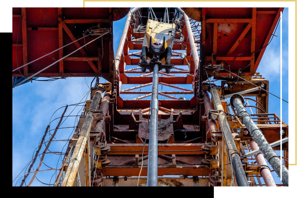 An oil rig