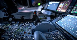 Electronics inside components of an airplane