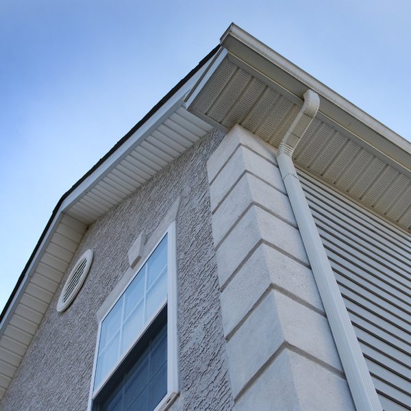 house with textured paint