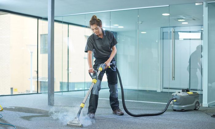 Using hot water extraction to deeply clean upholstery and remove bacteria, dust mites, and dirt. Steam Cleaning