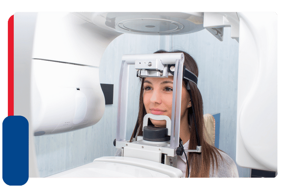 patient in advanced x-ray machine
