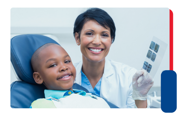 boy at the dentist