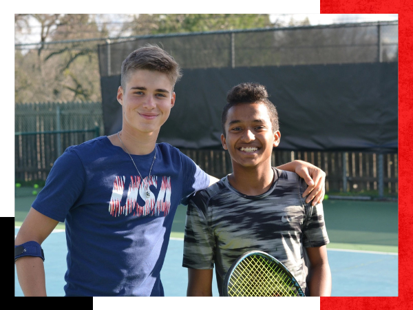 two young tennis players