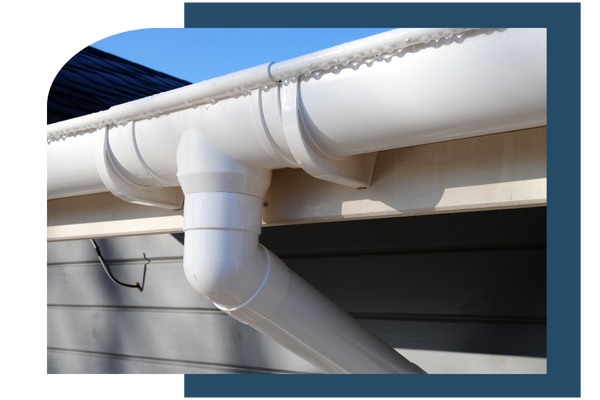 Clean white gutters