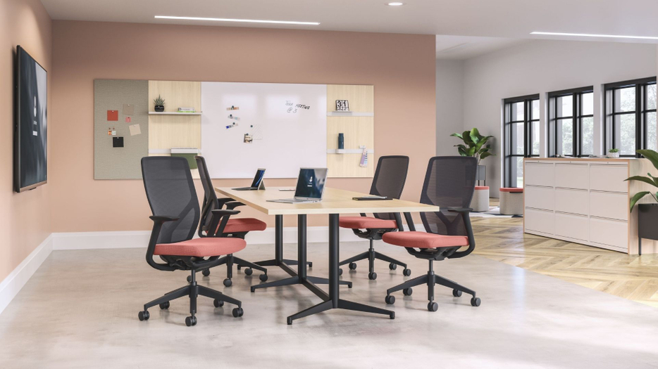 conference room with comfy office chairs