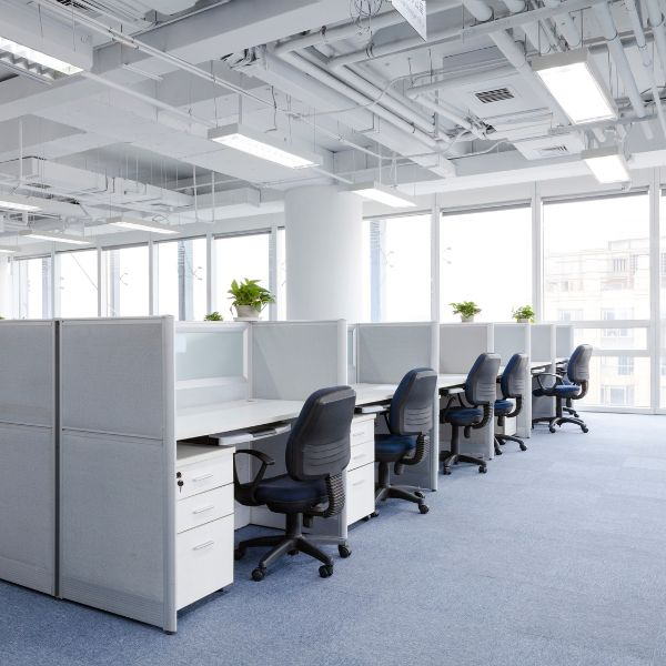 A group of cubicles