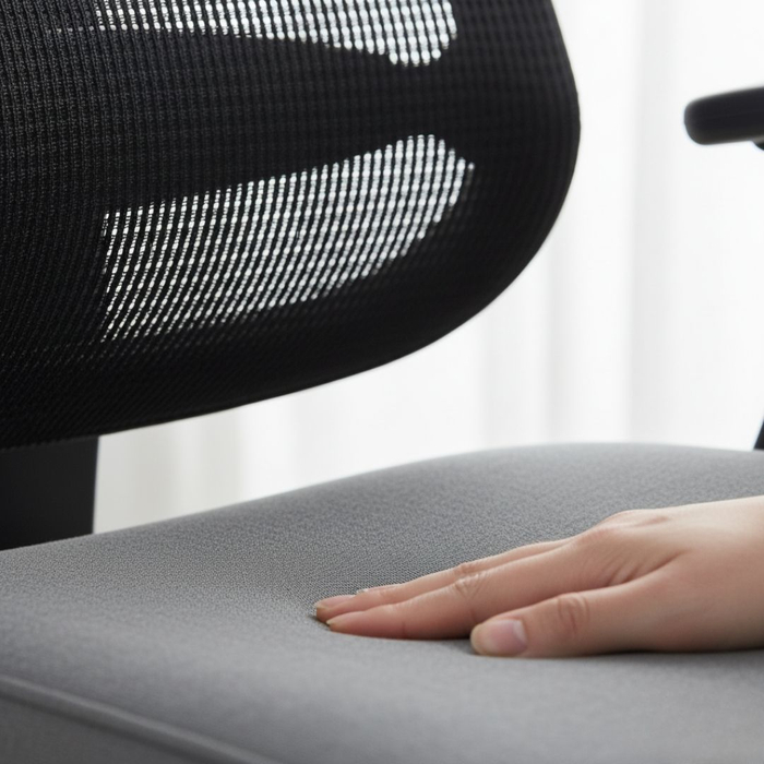 pushing down on seat cushion pushing down on seat cushion