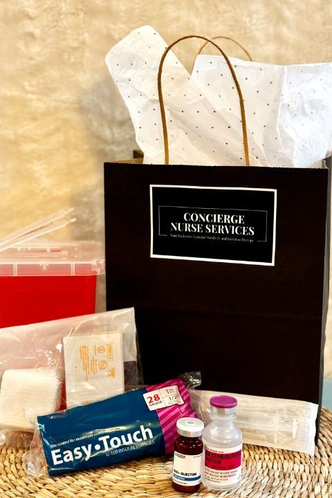 concierge nurse services gift bag and supplies