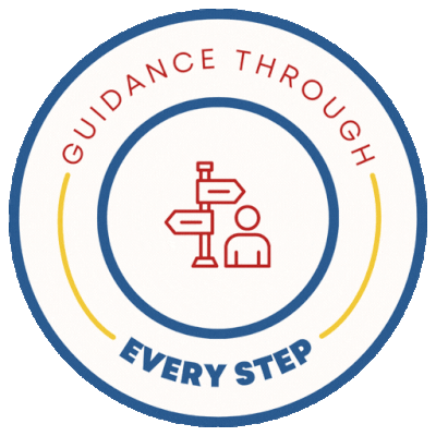 guidance through every step of the process