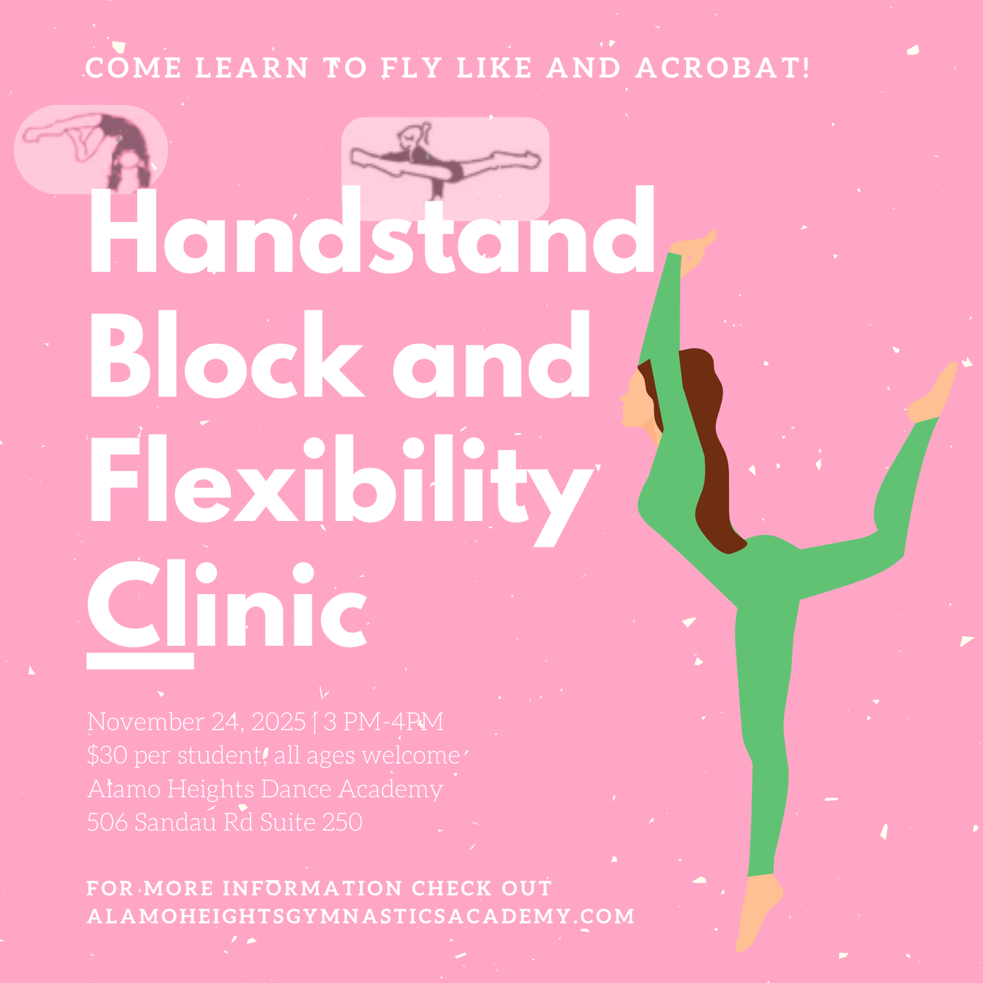 Pink & White Simple Gymnastics Birthday Invitation.png