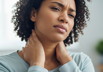 Woman with Neck Pain