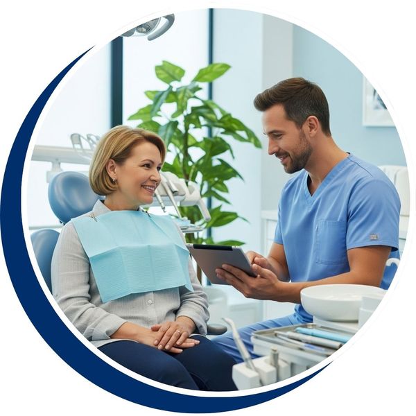 a woman meeting with a dentist Perio Laser Surgery (3).jpg