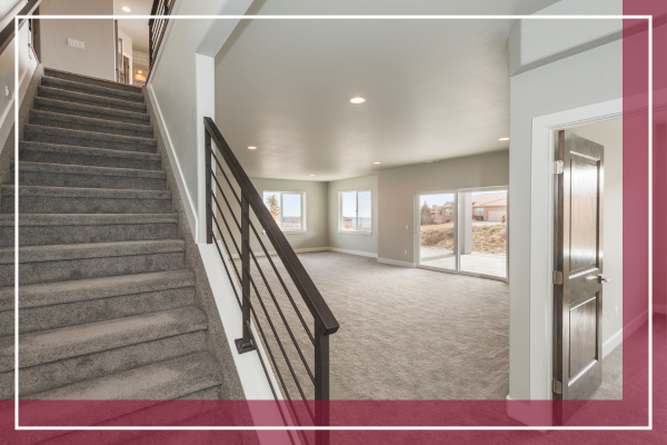 newly remodeled basement. 