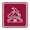 exterior remodel icon. 