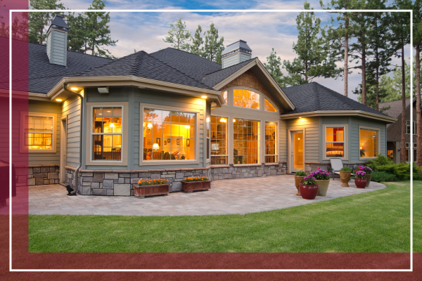 new windows and beautiful exterior on a home. 