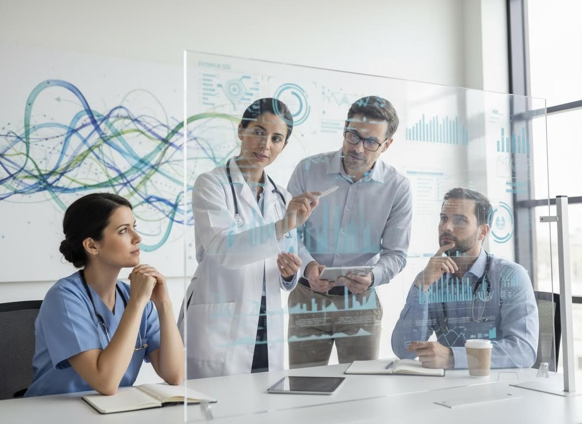 Medical Team Analyzing Digital Health Data