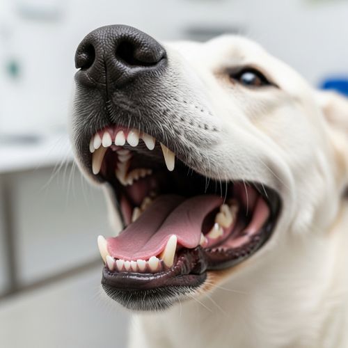 Close-up of a dog's mouth