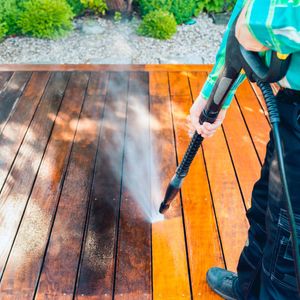 Pressure Washing: Remove dirt, grime, and stains from various surfaces with our powerful pressure washing services.