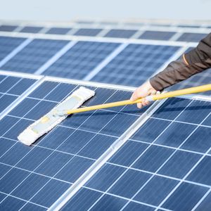 cleaning solar panels