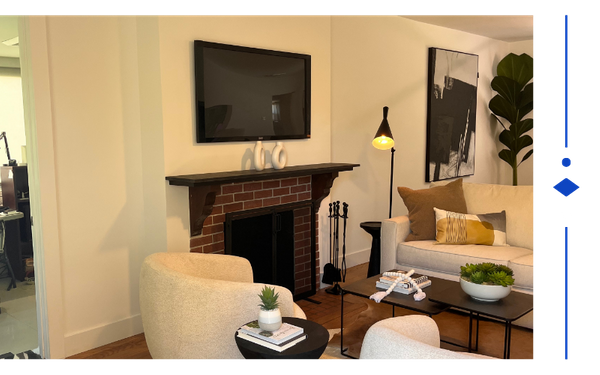 A remodeled living room