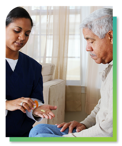 Image of a patient receiving medication