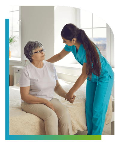 flagstaff alzheimer's care nurse and patient