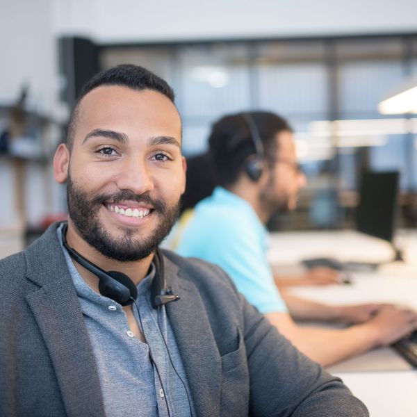 person smiling in office