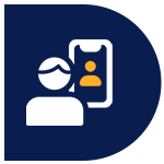 icon of a phone contact