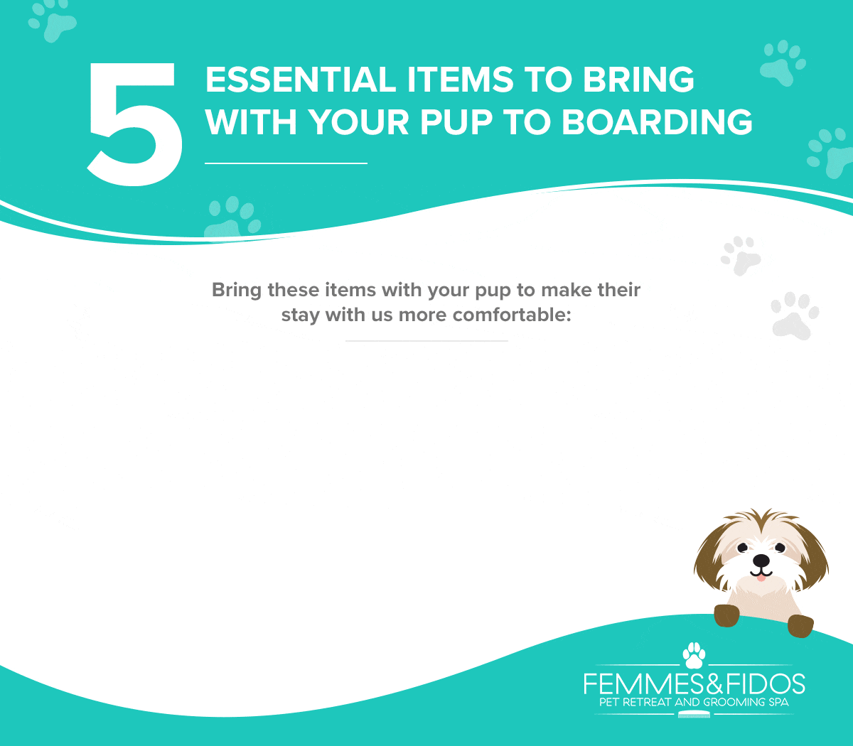 5 Essential Items to Bring With Your Pup to Boarding