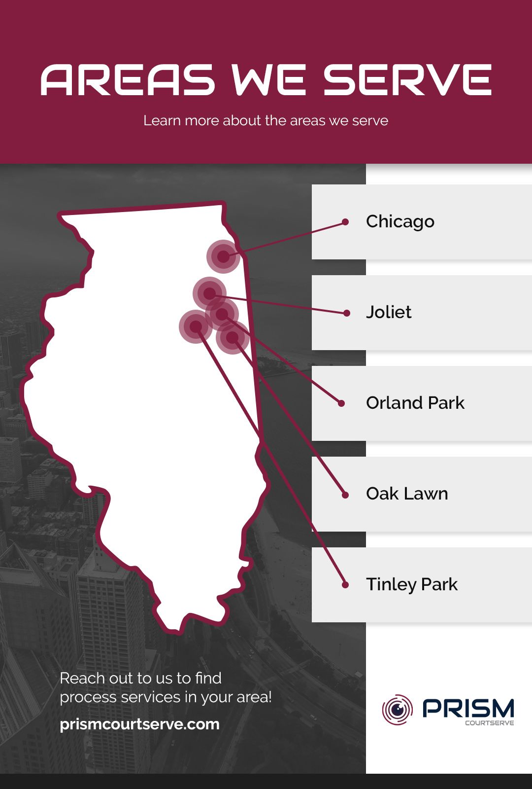 areas we serve infographic