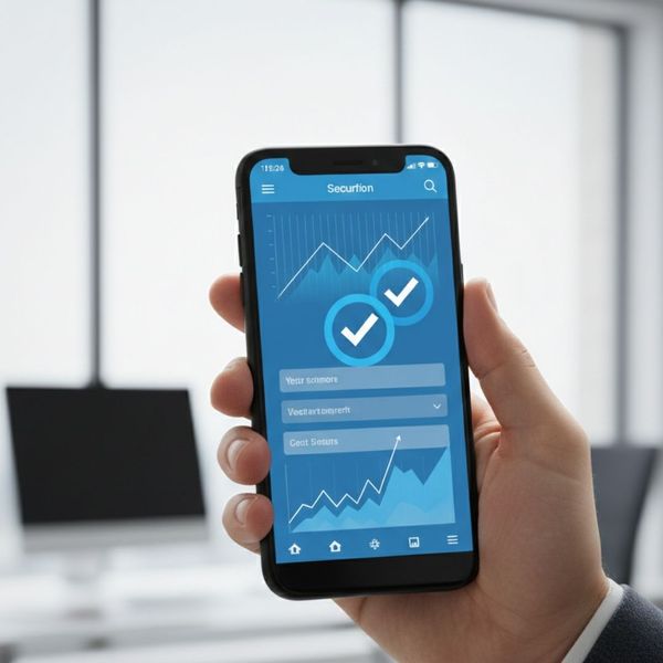 A smartphone displaying a secure portal for real-time legal updates.