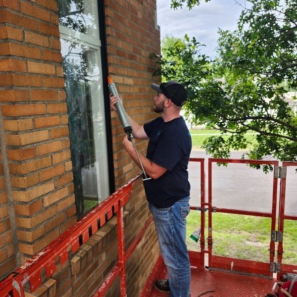 waterproofing by a window