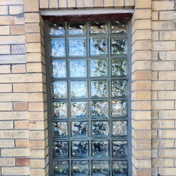 bricks around a window bricks around a window
