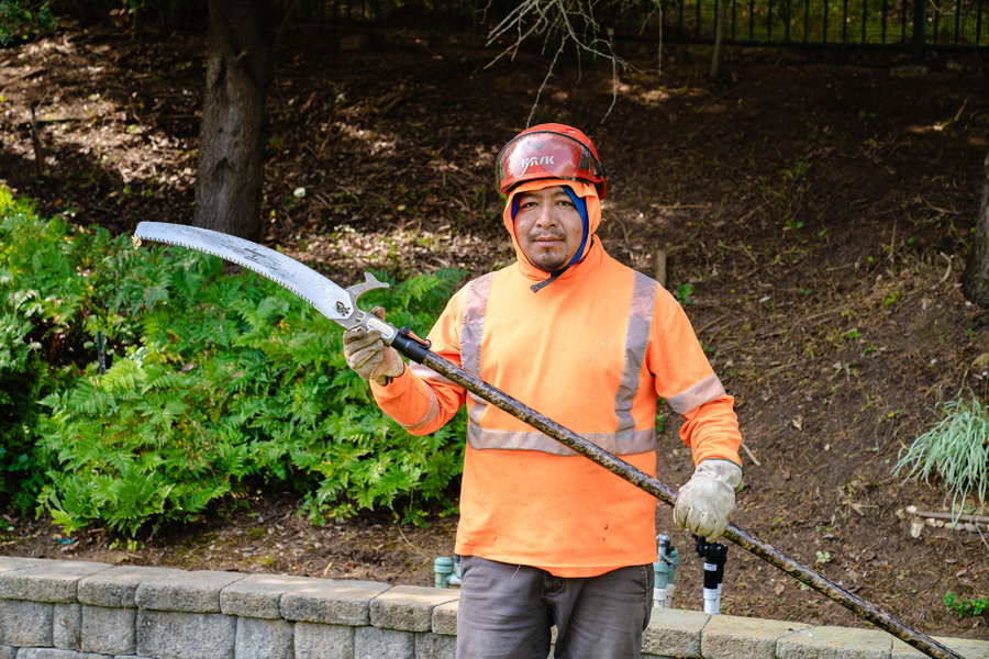 man holding Revolution pruner