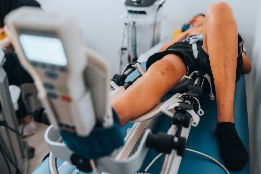 CMP machine fitting for knee surgeries