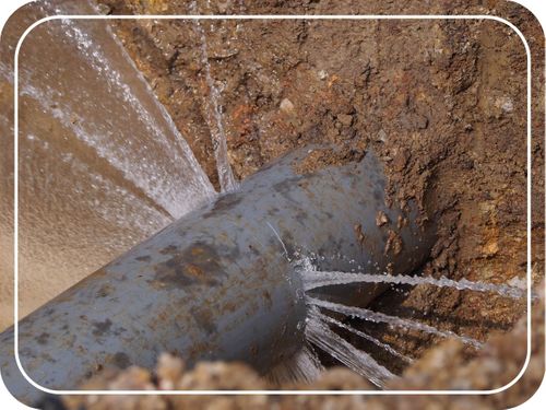 underground pipe leaking underground pipe leaking