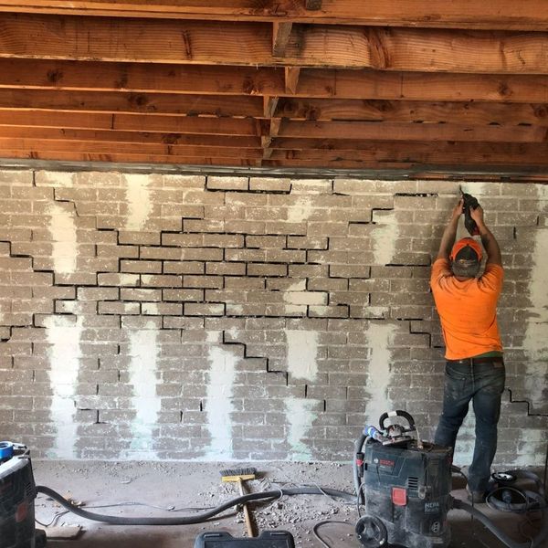 carbon fiber reinforcement on wall