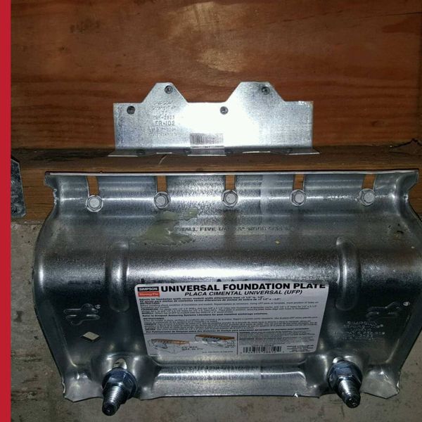 earthquake retrofit plate