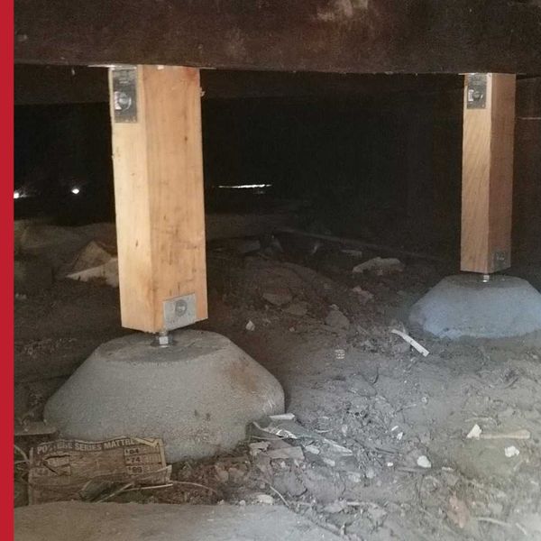 new supports under house