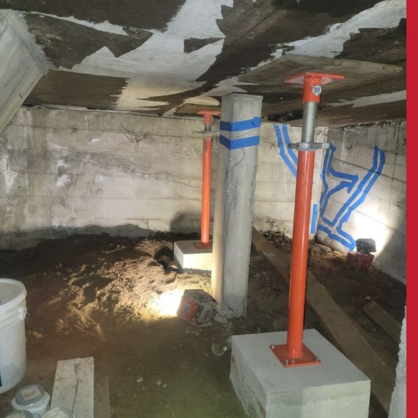 supports in crawlspace