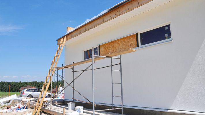 Foundation restoration in progress Foundation restoration in progress