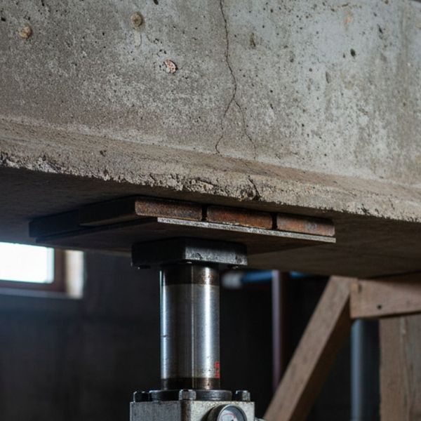 Specialized hydraulic equipment used for precision foundation lifting and leveling. Specialized hydraulic equipment used for precision foundation lifting and leveling.