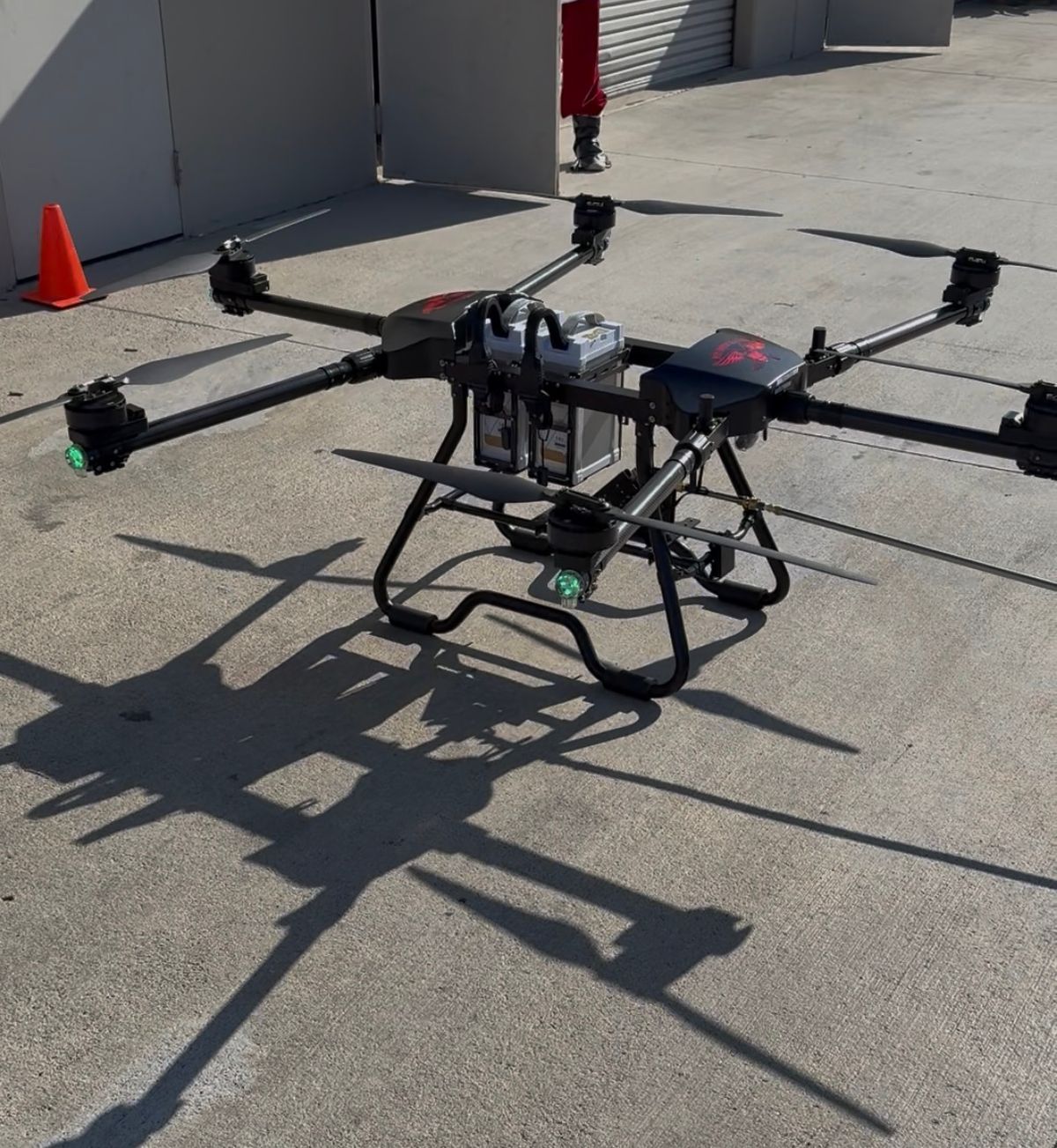 Wepa heavy-lift cleaning drone ready for takeoff