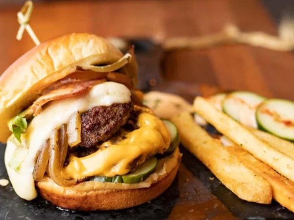 Burger branded “The Burgerly.”