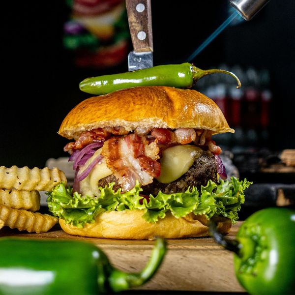 Jalapeno burger.