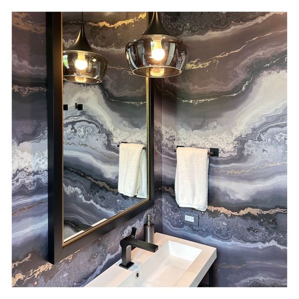 marble bathroom wallpaper