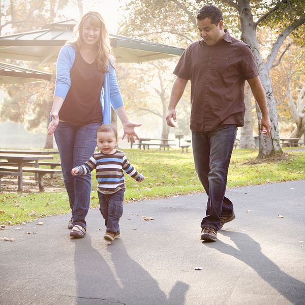 Image of a family in the park
