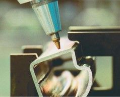 metal welding close up